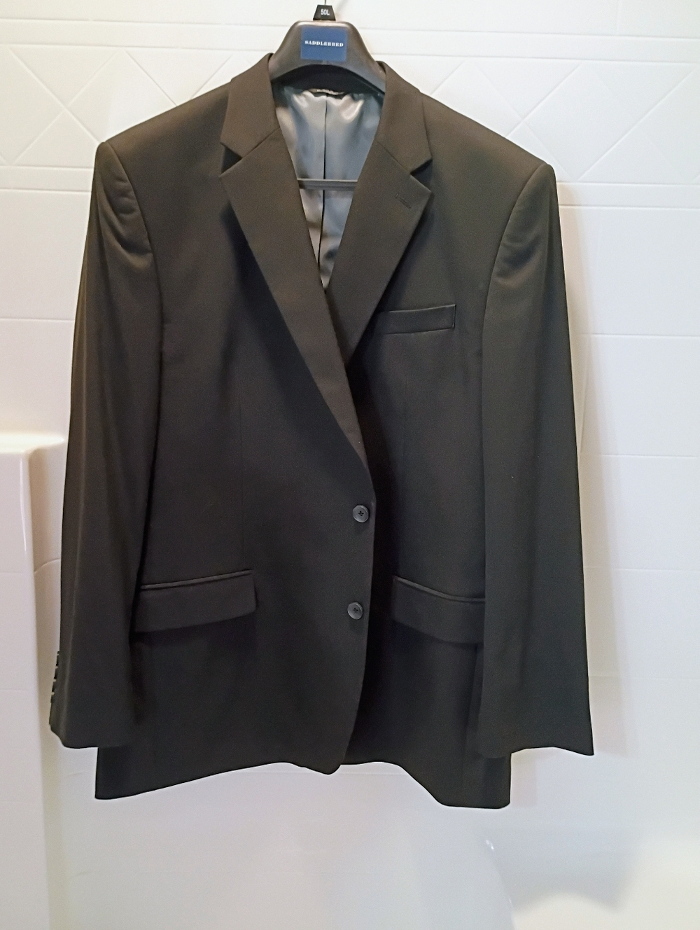 Men's J.M. Haggar Premium Classic Fit Stretch Suit Jacket Black